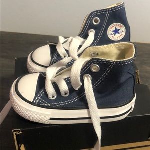 Converse size 3 kids baby blue shoes